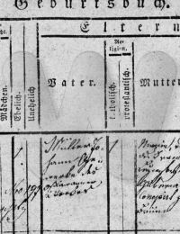 Mueller/Geburt Müller Johann Nepomuk 1827 Oslawan.JPG